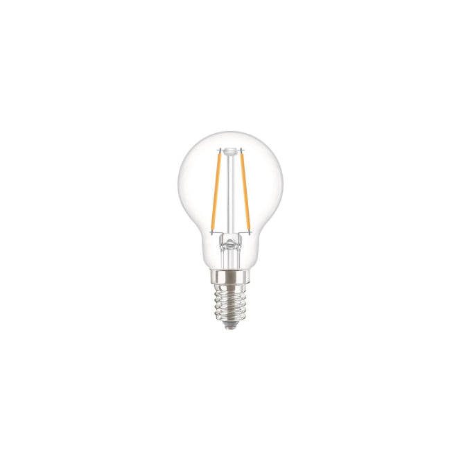 PHIL CorePro LEDluster 2-25W/827 Tropfen E14 250lm Glas klar EEK E