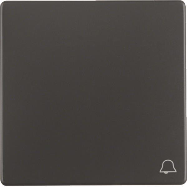 Berker Wippe m. Aufdruck Symbol 16206056 Klingel Q.1/Q.3 anthrazit, samt