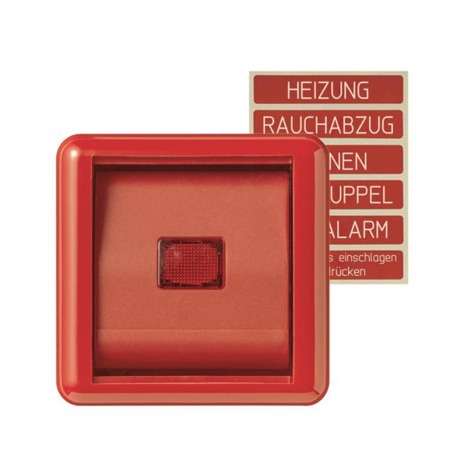 JG APWG 800 AP Abdeckung 860WGLRT mit Glasscheibe rot