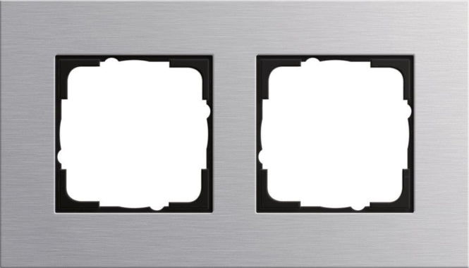 GIRA 021217 Abdeckrahmen 2fach Esprit Aluminium (eloxiert)