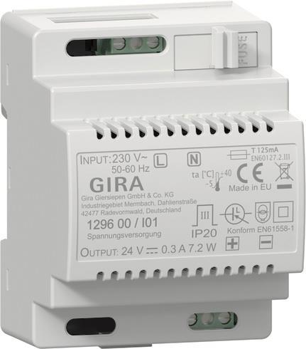 GIRA 129600 Spannungsversorgung DC 24V 300mA REG Elektronik