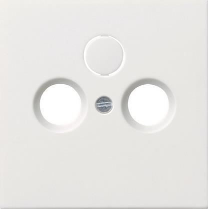 GIRA 0869112 Abdeckung Koaxial-Antennen- steckdose Flächenschalter Reinweiß gl.