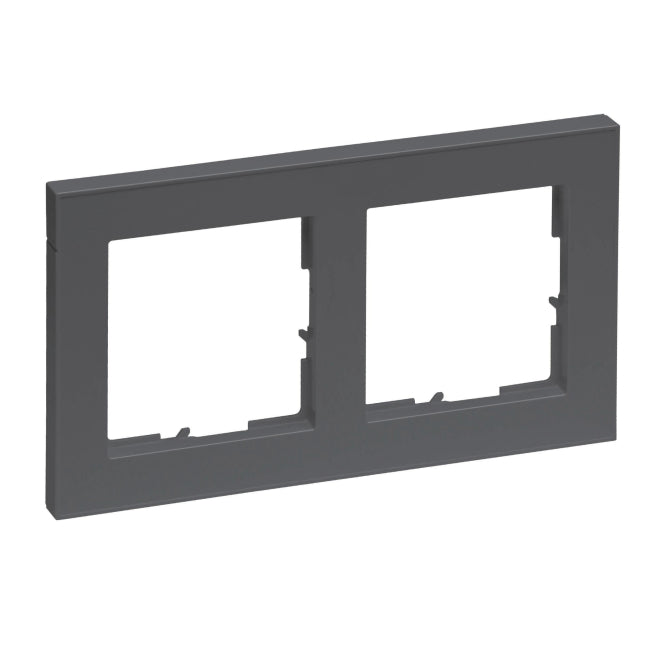 Legrand 765482 SEANO+2-fach Rahmen in der Farbausführung Anthrazit lackiert
