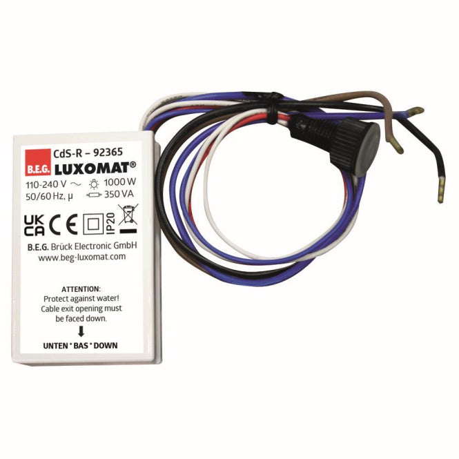 BEG Luxomat Dämmerungsschalter 92365 CdS-R 230V Einbau