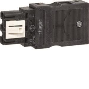 Hager Ausgangsstecker Wago 3polig G4713 f.starre u.feindrahtige Leiter 1,5-2,5qm