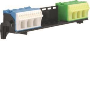 Hager Träger universZ m.2x14 PE/N FZ381 Klemmen Quick-Connect Technik waagerecht