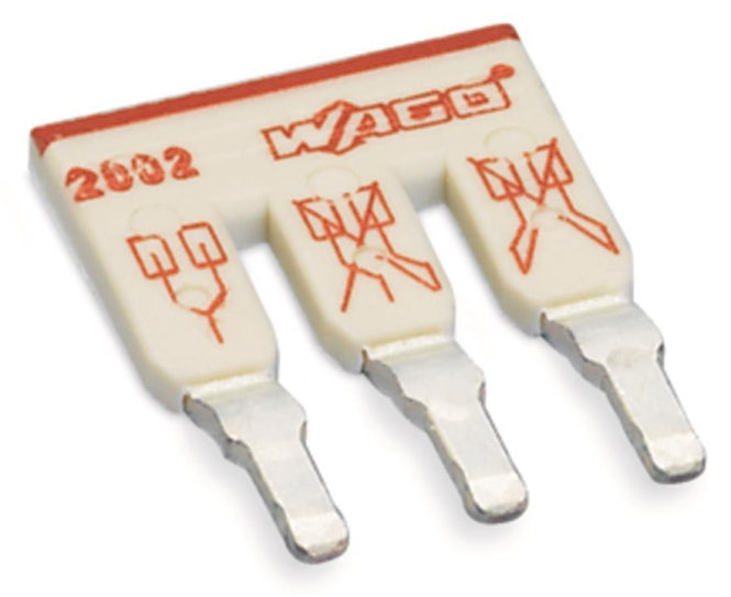 WAGO 2002-473 Schachtelbrücker, 3-fach,isoliert, lichtgrau