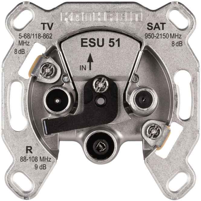 KATH Einkabeldose Enddose ESU 51 terminiert 8dB programmierbar
