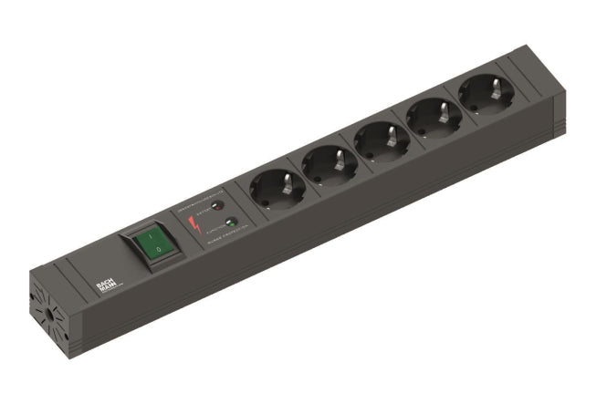 Bachmann Steckdosenleiste 5fach 420.0022 Connect Line mit Schalter Übersp.schutz