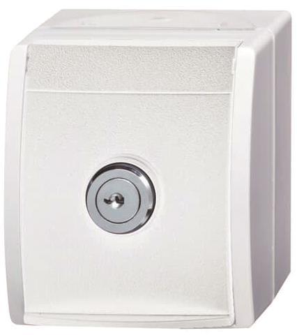BJ APWG ocean Schuko mit 20EWSL-101-54 Sicherheitsschloss alpinweiss