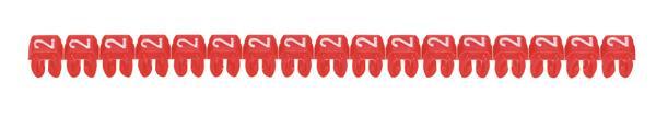 Legrand 038212 Kennzeichnungssystem CAB3 0,5-1,5qmm Ziffer:2 rot