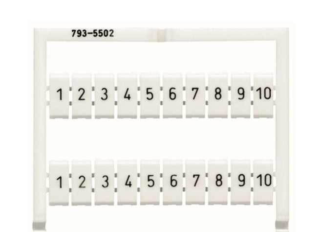 WAGO 793-5502 WMB-Beschriftungskarte, als Karte, bedruckt,weiß