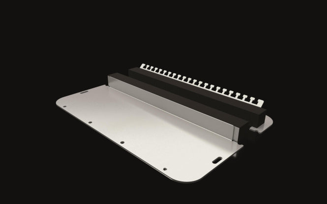 Rittal Metall-Flanschplatte SZ 2566450 mit Gummiklemmprofil, BT: 401x221 mm