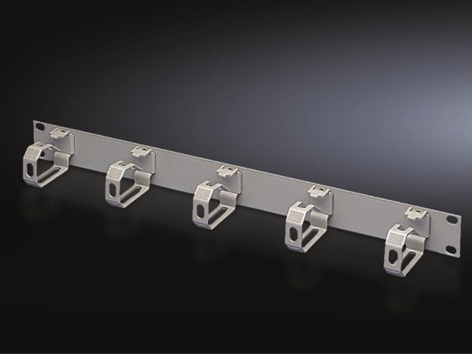 Rittal Rangierpanel RAL7035 DK 7159035 m.5 Kabelführungsbügel