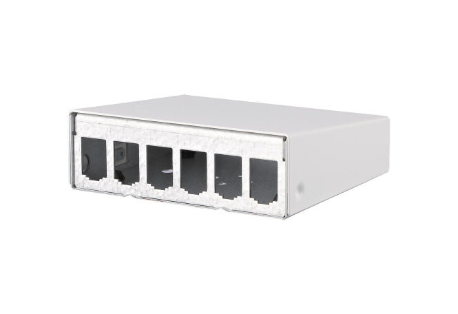 Metz Gehäuse E-DAT Modul 130861-0602-E für 6-Module AP unbestückt