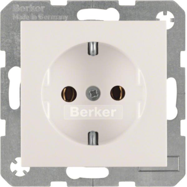 BER S1 Schuko Kombi 47438989 polarweiss glänzend