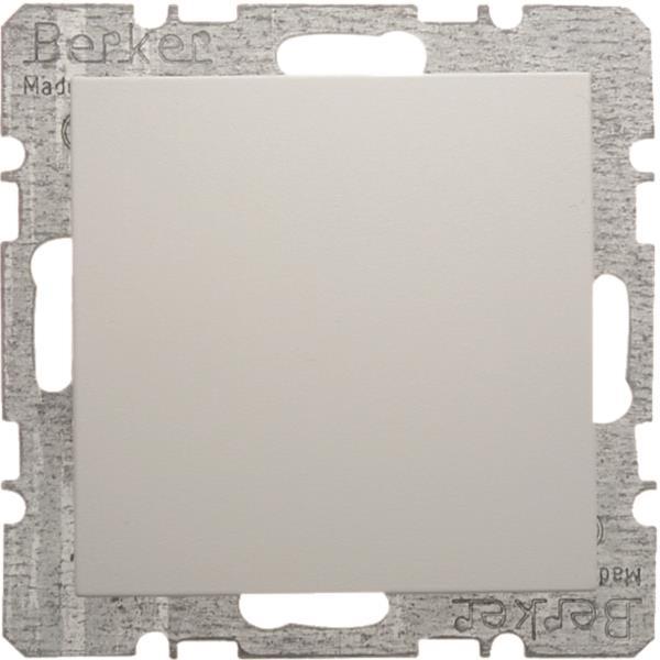 BER S1 Blindabdeckung mit 6710091909 Sockel polarweiss matt