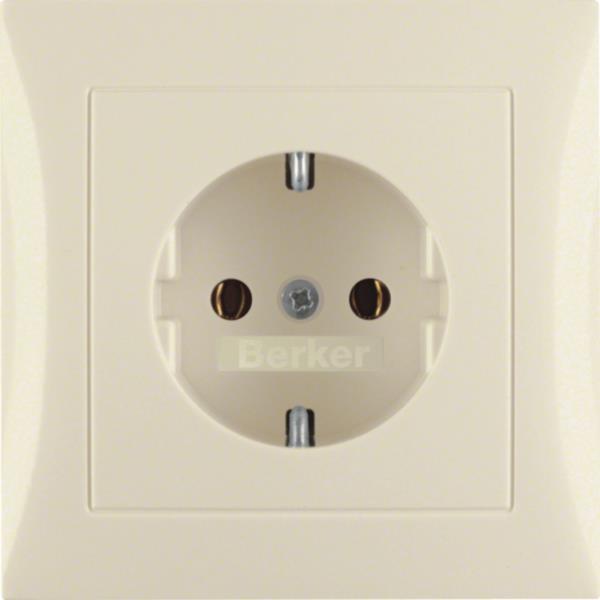 BER S1 Schuko Voll 47428982 weiss glänzend