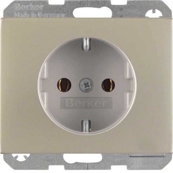 BER K5 Schuko Kombi mit 47357004 erh. Ber.-sch. / Edelstahl