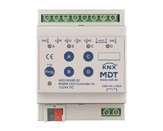 MDT AKD-0424R.02 LED Controller 4-Kanal RGBW 4TE REG