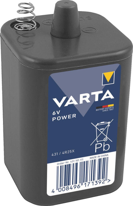 VARTA Spezial Batterie 431 6,0V 4R25 für Motoren 00431101111