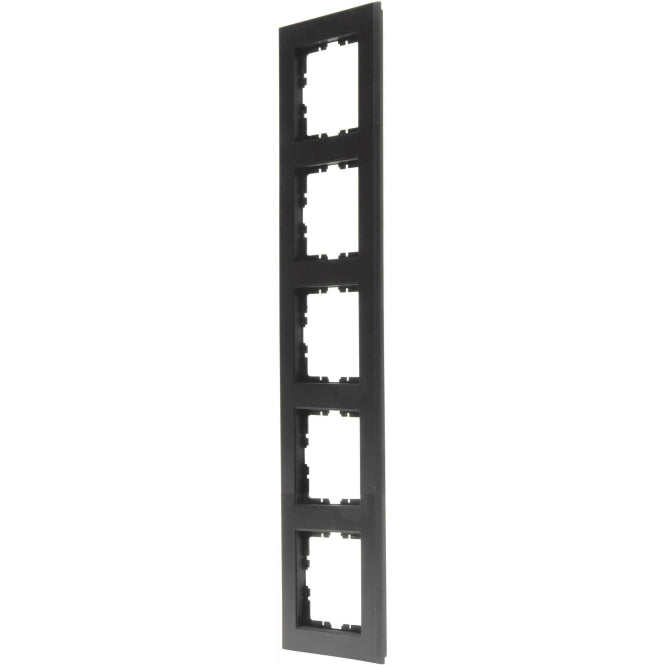 Kopp HK07-Abdeckrahmen 5-fach 402950006 Farbe:schwarz matt