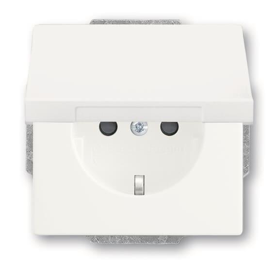 BJ SCHUKO Steckdosen-Einsatz 20 EUKB-884 studioweiß matt future linear