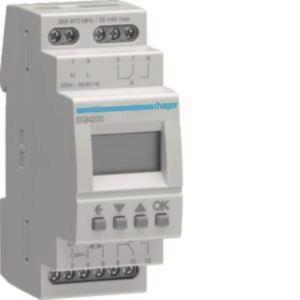 Hager Digitale Multifunktions- EGN200 Zeitschaltuhr m.Bluetooth 2-Kanal