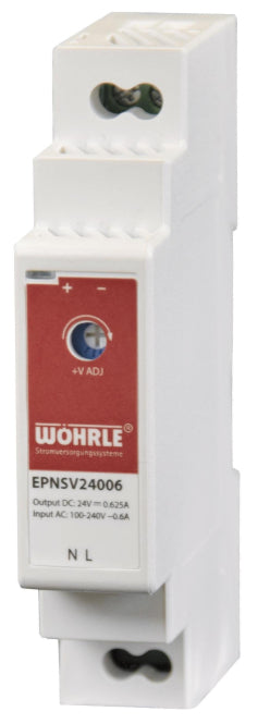Wöhrle Netzgerät 1ph.E90-264V EPNSV24006 AC A:24VDC 0,63A Verteilereinbau