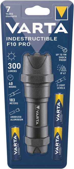VARTA LED Indestructible F10 18710101421 Pro 3AAA m.3xMicro Leuchte Outdoor