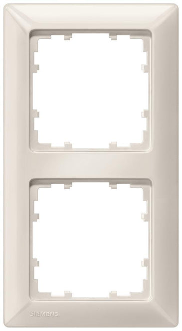 Siemens 5TG25520 DELTA line Rahmen 2fach 151x80mm titanwei