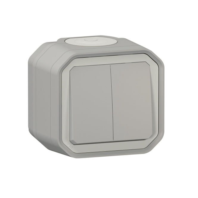Legrand 069714L Plexo New FRAP IP44 Serienschalter grau 10A