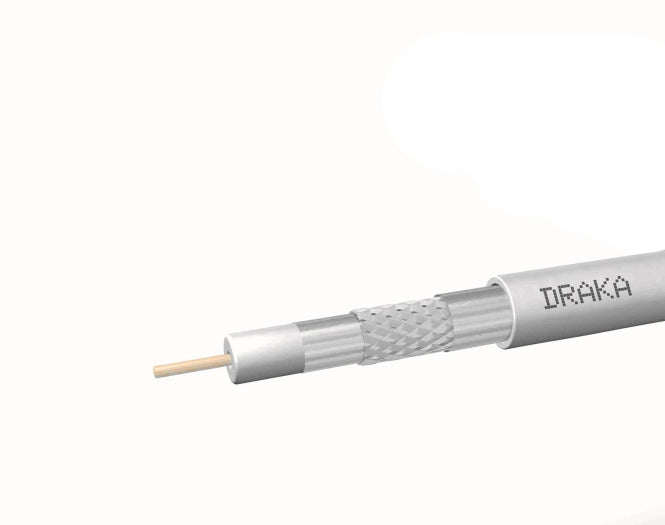 Draka Koaxkabel 1,0x4,65 Coax10AD10SAL 500mTrommel >100dB weiss 60024867