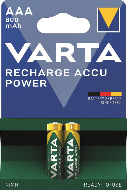 VARTA Akku Micro 1,2V 800mAh 56703 ReadyToUse *** Blister a 2 Stück ***