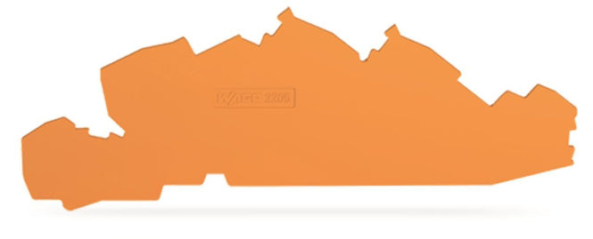 WAGO 2205-7692 Abschluss-und Zwischenplatte,,orange