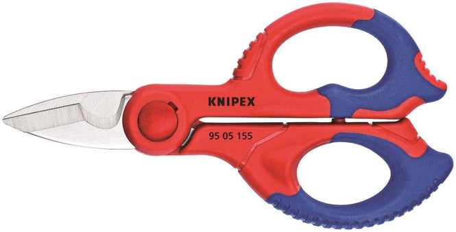 Knipex Elektrikerschere 155mm 9505155SB Kopf poliert mit Gürteltasche