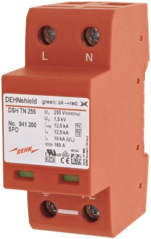 DEHN Anschlussfertiger Basis- DSH TN 255 Kombi-Ableiter für einphasige TN-Systeme