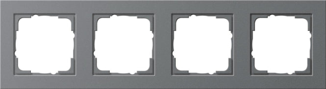 GIRA 021423 Abdeckrahmen 4fach E2 Anthrazit