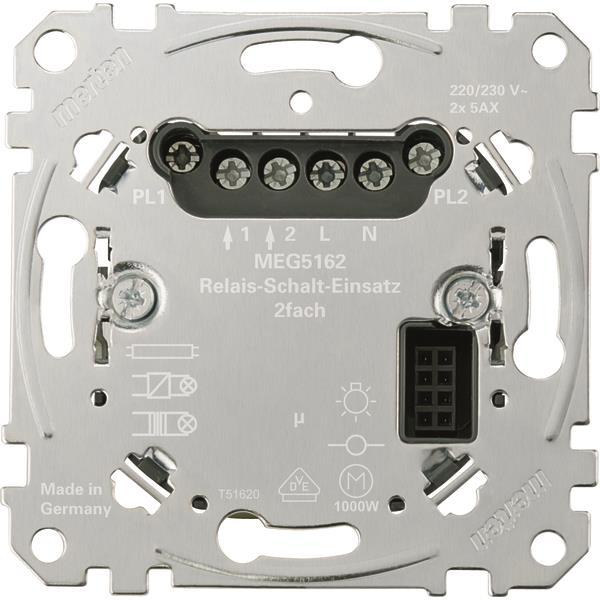 Merten Relais-Schalt- MEG5162-0000 Einsatz 2f