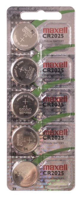 Maxell Knopfzelle CR2025 Lithium 3V 148mAh Blister a 5 Stück
