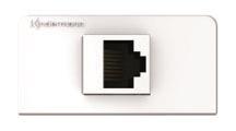 KIND Konnect design click ws 7456000527 Cat6A RJ45 Blende 1/2 mit Kabelpeitsche