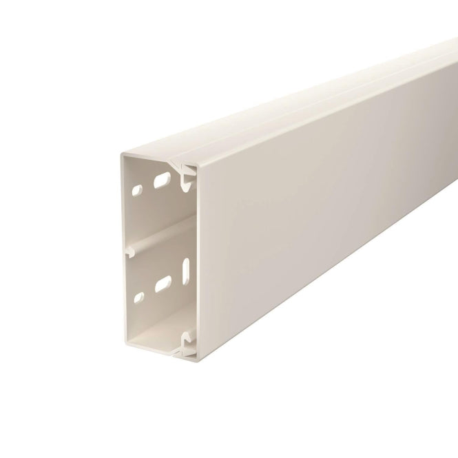 OBO WDK40090RW Wand-u.Deckenkanal m.Bodenlochung 40x90x2000 PVC 6191142