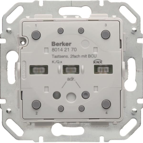 Berker Tastsensor-Modul 2fach 80142170 mit integriertem Busankoppler KNX K.1