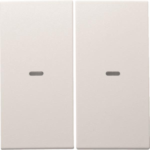 Berker Wippe 2fach mit klarer 80960399 Linse S.1/B.3/B.7 polarws matt