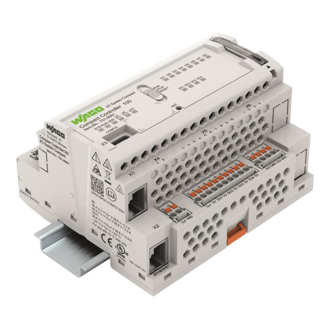 WAGO 751-9301 Compact Controller 100,8DI 4DO 2AI 2AO 2NI1K/PT1K 1RS485,2xETHERNET
