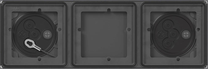 GIRA 5503910 AP-Gehäuse 3fach System 106 Anthrazit