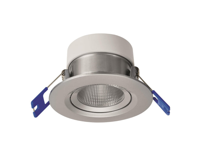 Opple LED-Einbauspot Chiara 541003410800 IP44 6W 450lm 2700K DA68 alu schwenkbar