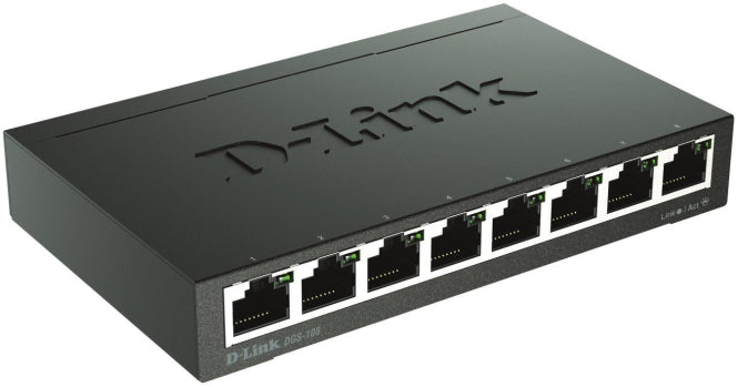 DLINK 8-Port Gigabit Ethernet DGS-108/E Switch 8x10/100/1000Mbit TP RJ45