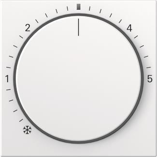 GIRA 270227 Abdeckung Raumtemperatur- regler Kontr. System 55 Reinweiß seiden.