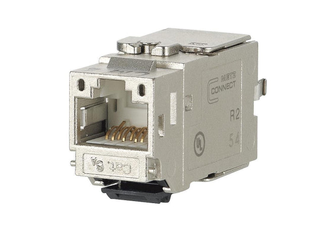 Metz Modul K Cat 6A 180° Jack 130B21-E Class EA 500 MHz Keystone